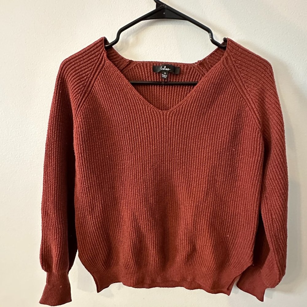 Lulu's Rust Sweater
